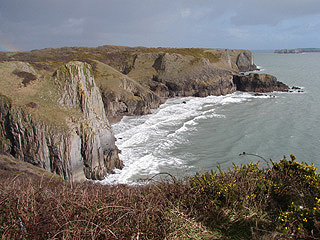 The cliffs between Manorbier & Lydstep